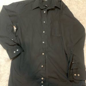 gray george button down dress shirt